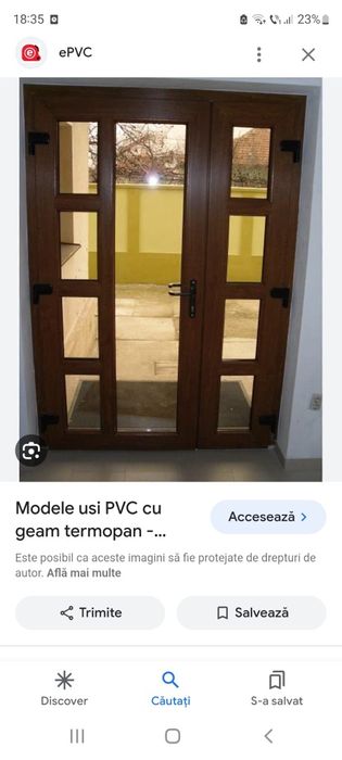 Tâmplărie PVC și geam termopan