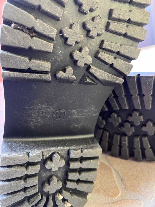 Дамски ботуши до средата на прасеца Дебел Ток Страничен Цип 37 номер