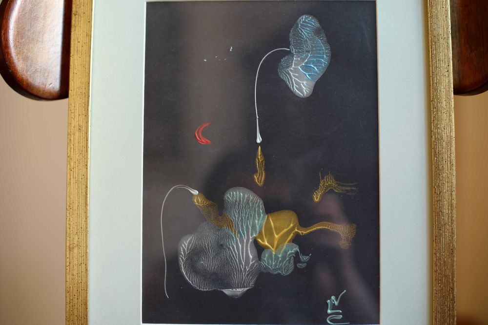 Tablou original Lena Vieru Conta 2010 28,5 x 20,5 cm