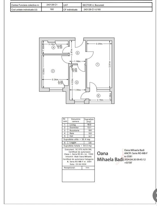 Apartament 2 camere / Decomandat / Berceni - Odei/ Mobilat - Utilat