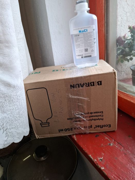 Ser fiziologic de 250 ml flaconul