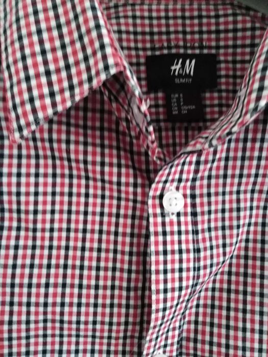 Мъжка риза H&M карирана размер S нова