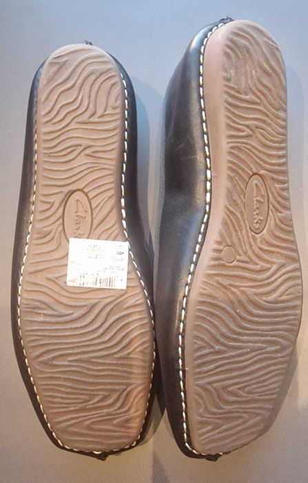 Balerini dama Clarks Unstructured negrii, noi, marimea 38.5, piele
