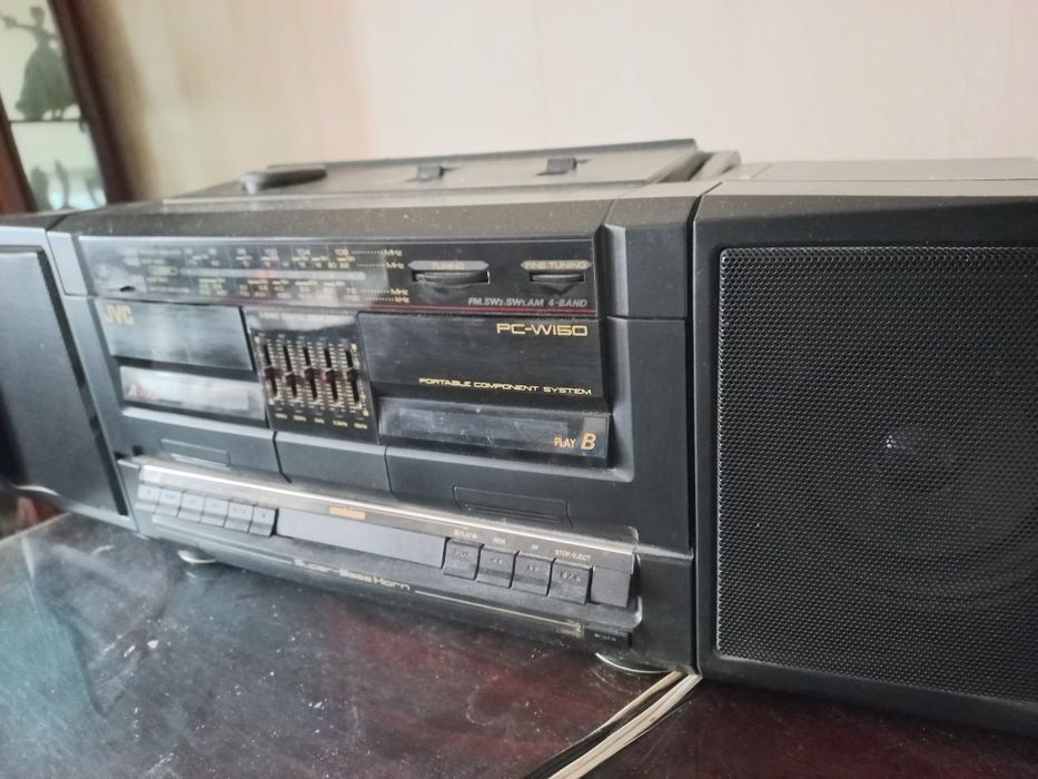 Radio dublu casetofon JVC