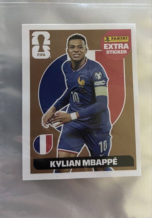 Kylian mbappe panini extra sticker