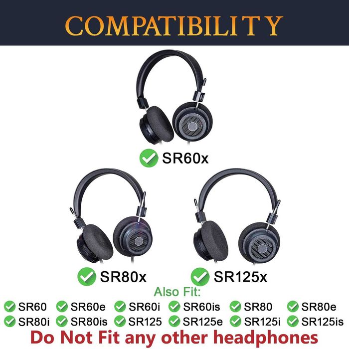 Set 2 bureti pentru casti Grado SR60, SR80, SR125, SR225, M1, M2