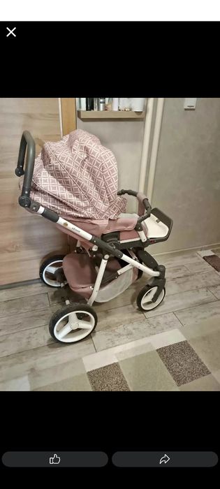 Бебешка количка 3 в 1 Adamex