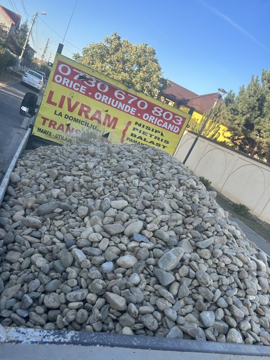 Nisip,balast pietris 1 mc - 27mc(BRAGADIRU,DOMNESTI,CLINCENI