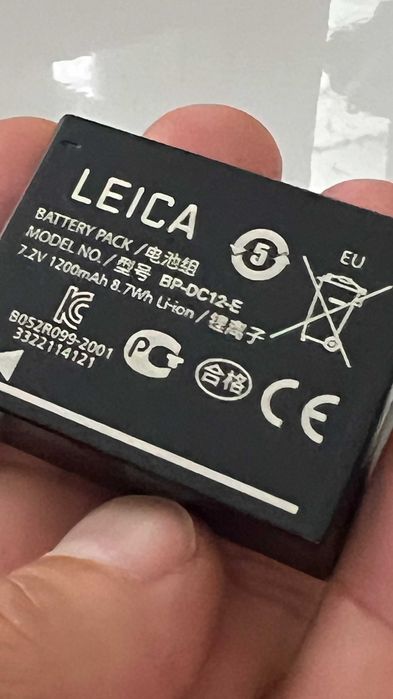 Leica BP-DC12-E - acumulator Li-ion pt Leica Q, Leica V-Lux