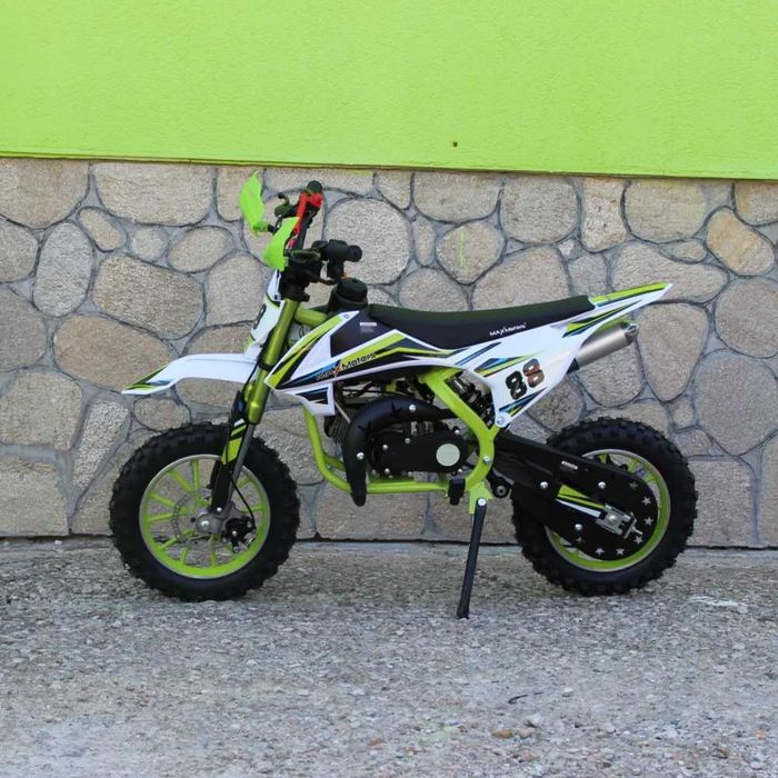 Детски Кросов Мотор MX Sport 50 кубика - Зелен