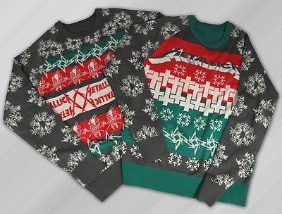 christmas sweater metallica