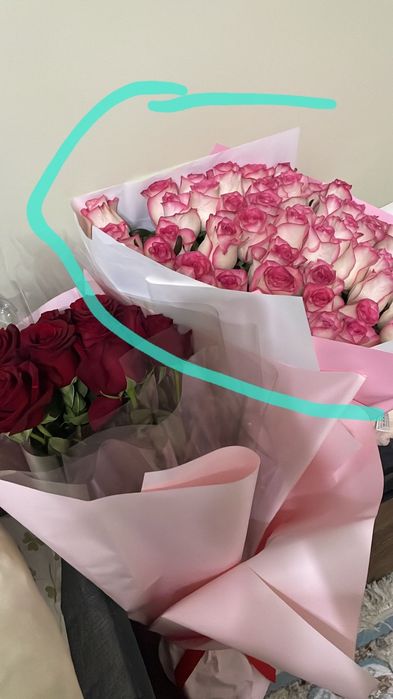 Букет  51 штук роз