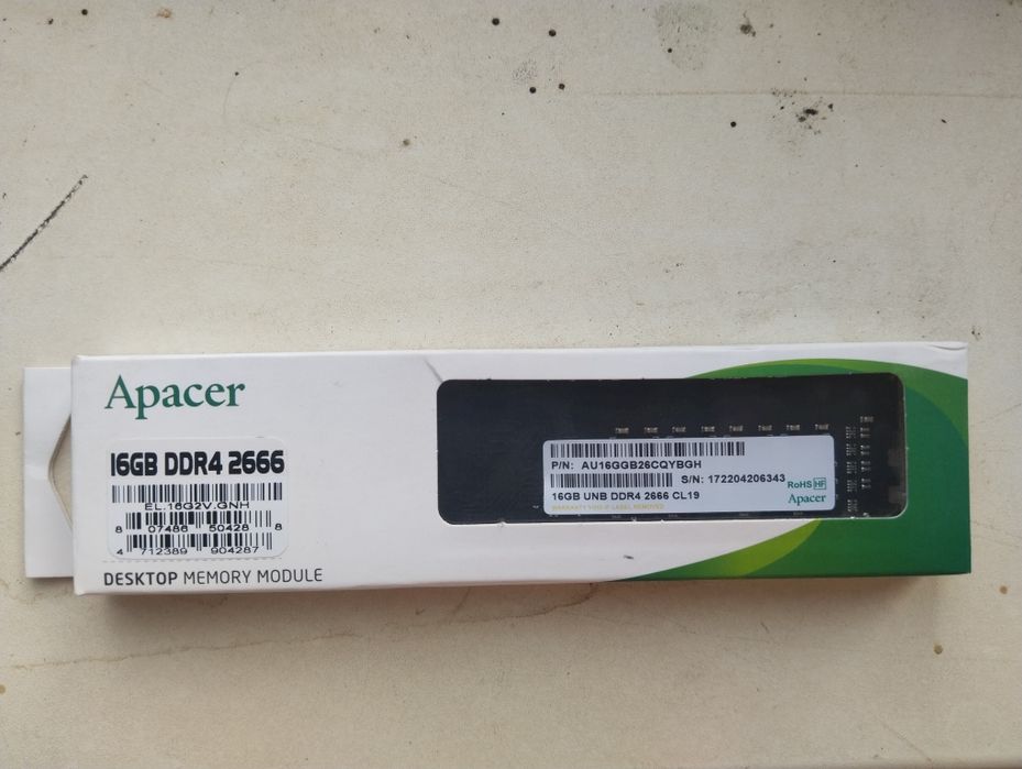 ОЗУ 16gb DDR 4 Apacer