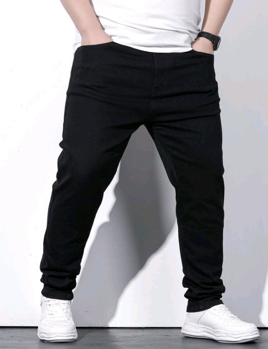 Мъжки черни дънки 4XL – чисто нови