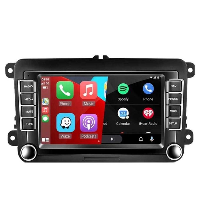 Navigatie 4GB RAM Android Carplay 64GB ROM GPS WiFi Bluetooth Octa-Core VW Passat Golf Polo Jetta Sharan Skoda Seat Android 15, Plug&Play