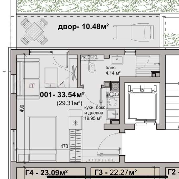 Продава се Едностаен апартамент в София, Кръстова вада - 44 кв.м за 1530 €/кв.м - Снимка #5