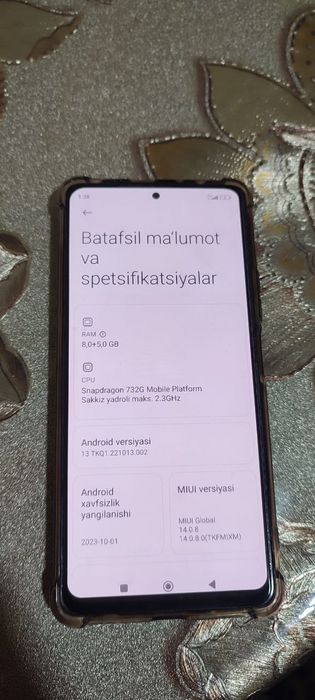 Tel sotiladi Redmi not 10pro