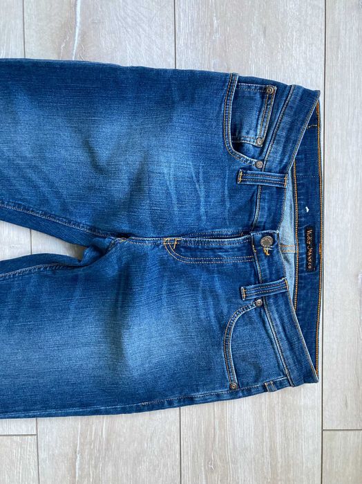 Nudie Tight Long John Bright Blue мъжки дънки размер W28 L34