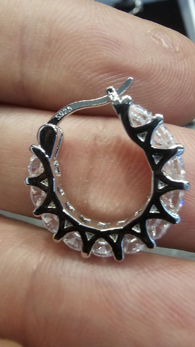 Сребърен камплект обеци с пръстен