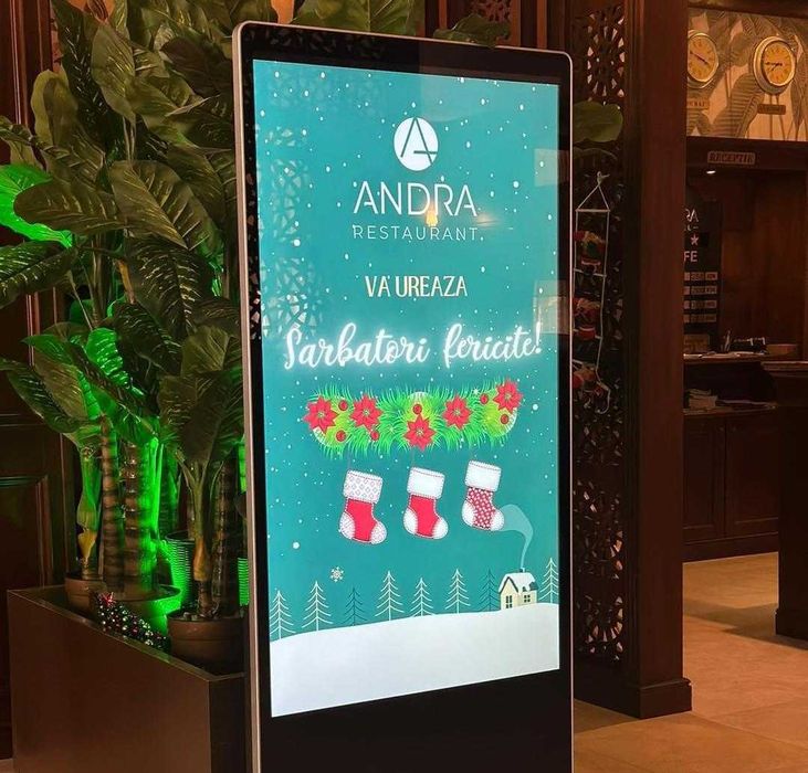 Totem publicitar - Ecran reclame - Saloane Evenimente, Restaurante