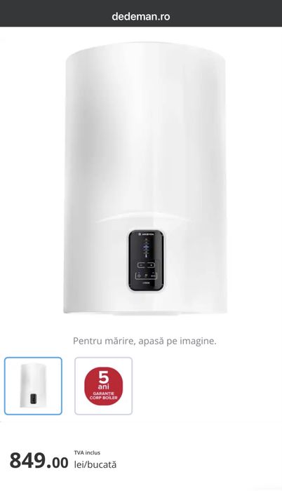 Boiler NOU electric Ariston Lydos  80  Litri