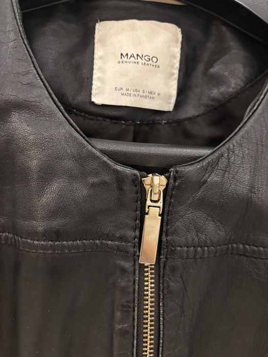 Дамско кожено яке Mango