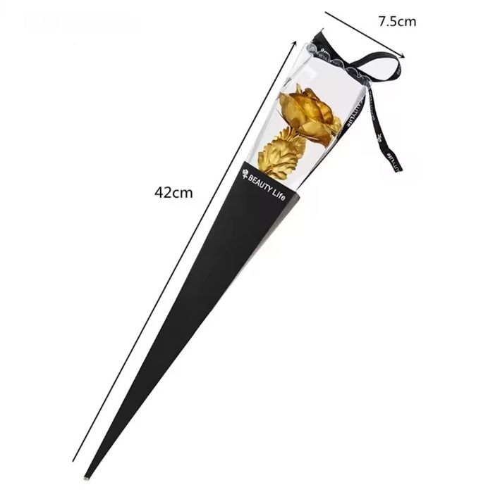 Златна роза със стойка