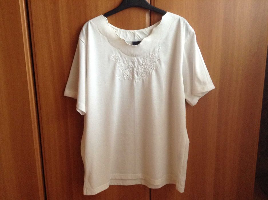 Bluza alba din bumbac