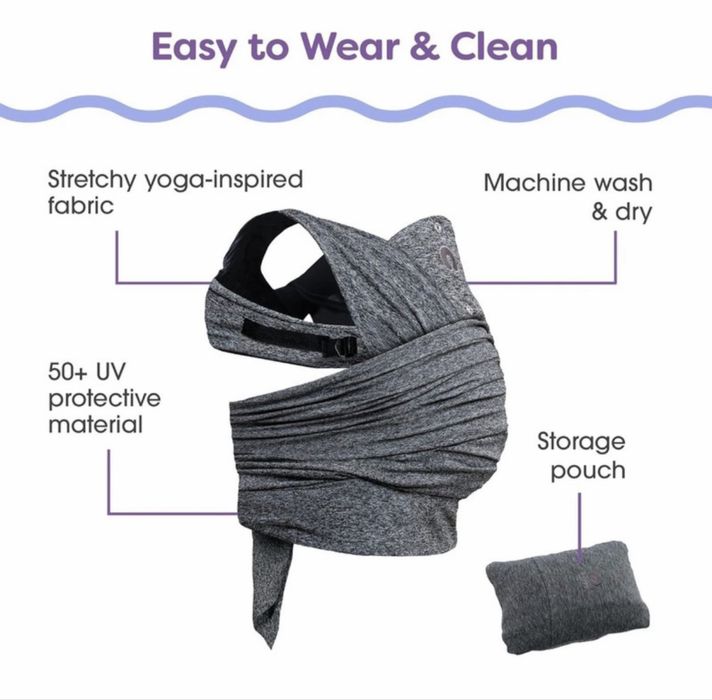 Marsupiu Chicco Boppy, ergonomic, gri