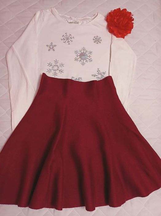 Lot fete 10-12 ani fuste bluze tricouri