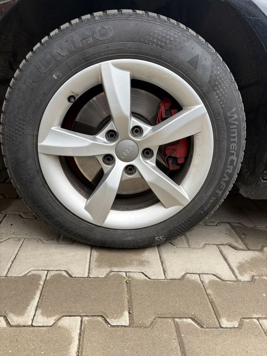 Jante concave audi b8/b9  5x112 et 37 7.5j anvelope 205 60 r16 iarna