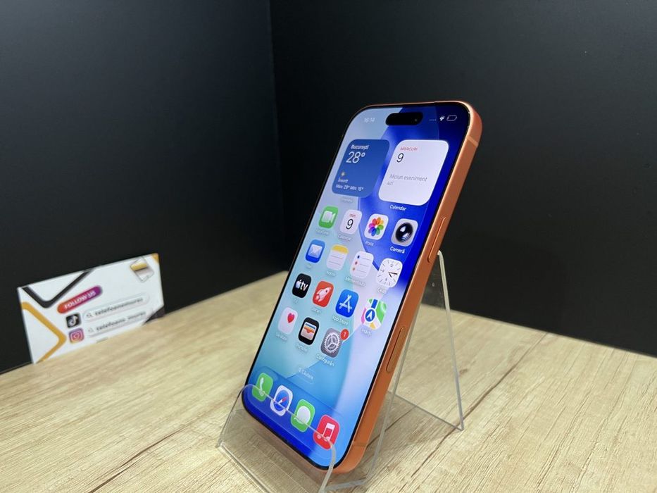 Iphone 17 Pro 256Gb Cosmic Orange Second-Hand 3 ani garanție, Telefoan