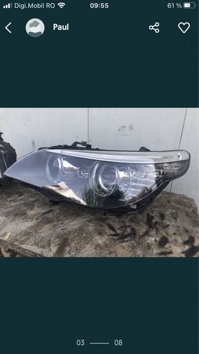Vand far faruri xenon bmw e60/61 lci,facelift