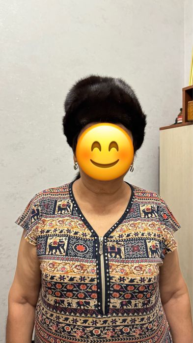 Норковая женская шапка