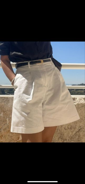 Белые хлопковые шорты