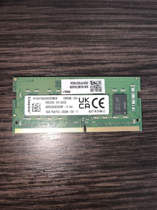 Ram laptop Kingston 16gb DDR4 3200