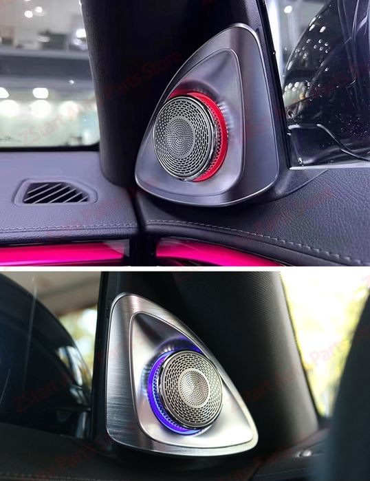 Set Tweetere 4D Rotative cu LED Mercedes-Benz Clasa C W205 64 culori