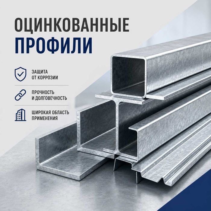 Оцинкованные профили алюминиевые