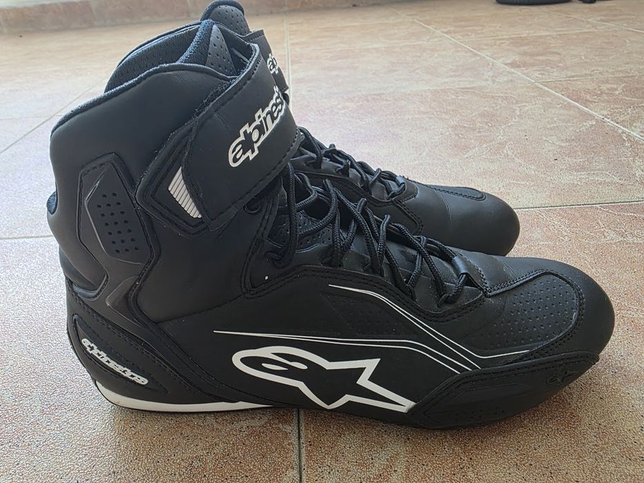 Мото боти ALPINESTARS FASTER-3 черно/бели, като нови