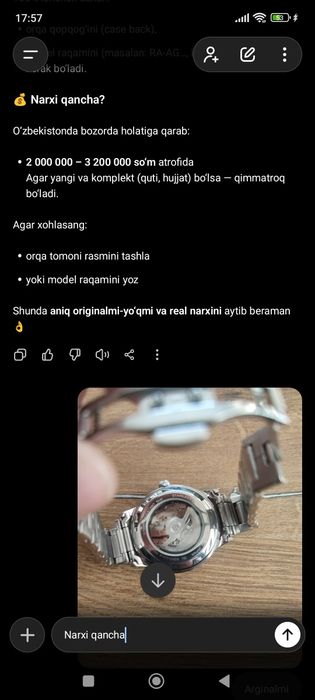 Orient 100% orginal erkaklar soati