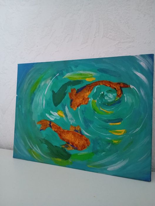 Художественные картины гуашь на холсте