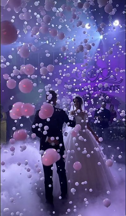 Fum greu,Artificii și Masina Baloane cu Fum pentru dansul mirilor