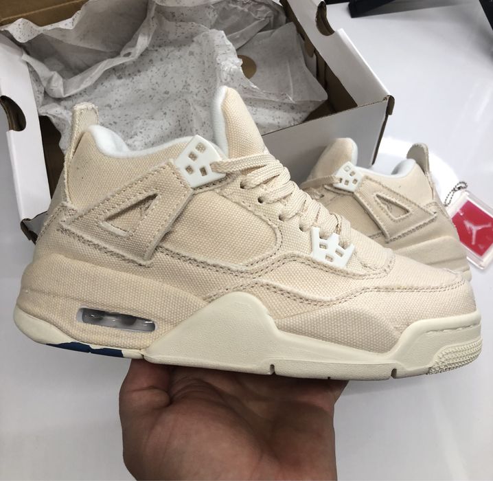 Blank Canvas Jordan 4 Retro 36 37 38 39 Made Vietnam