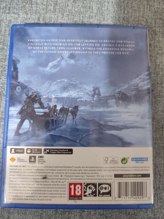 Продавам игра за Play Station 5 God of War