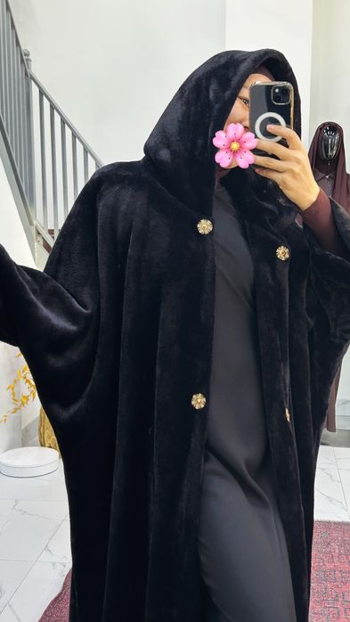 Шуба из альпаки натуральный