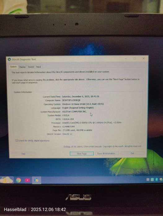 Laptop Asus X302L 13.3"