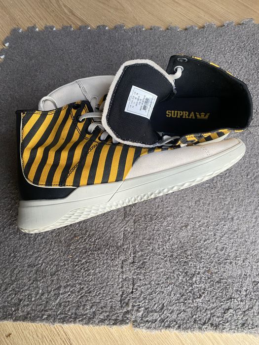 Supra Statik Caution Stripe Bone