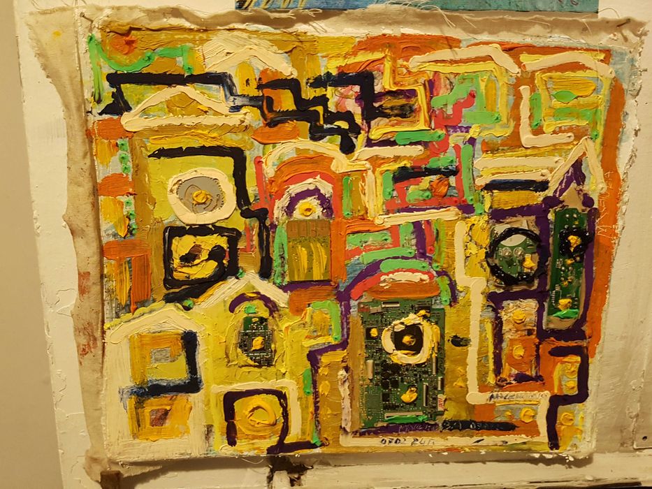 Картина поле шарж