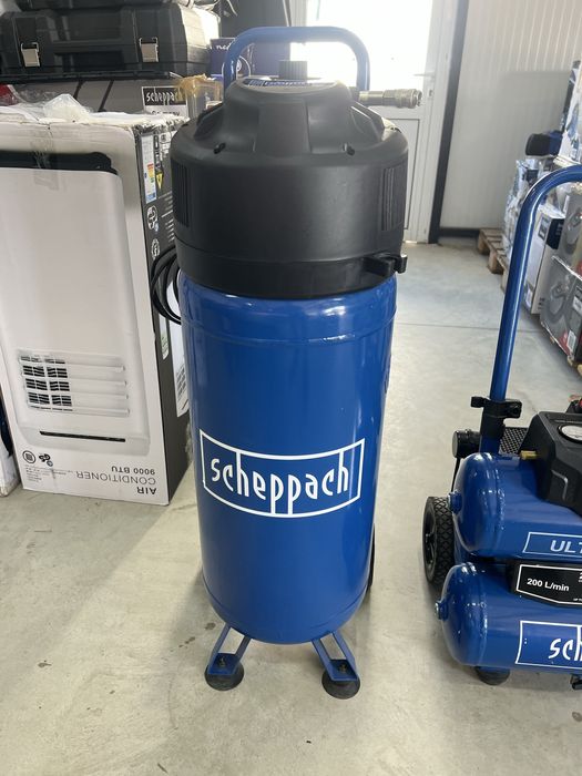 Безшумни Безмаслени копресори Scheppach 10бара -20л,24л,35л,50л