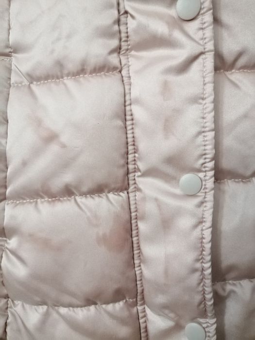 Детско зимно яке H&M за момиче, цвят: пепел от рози+бонус шапка